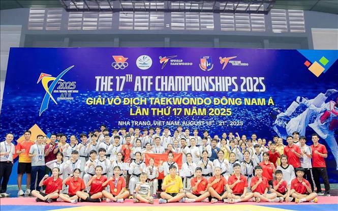 Việt Nam giành vị trí Nhất toàn đoàn tại Giải vô địch Taekwondo Đông Nam Á 2025  - Ảnh 1.