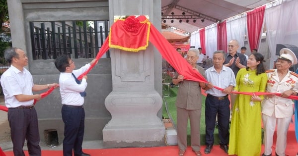 Xã Trung Giã gắn biển công trình di tích cách mạng Tân Yên