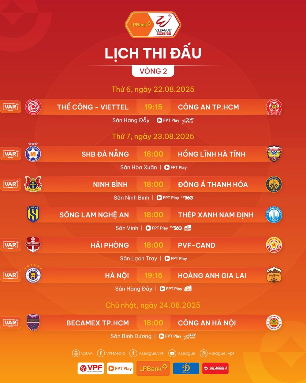 V.League 2025/26 Round 2 Match Schedule - Photo 2