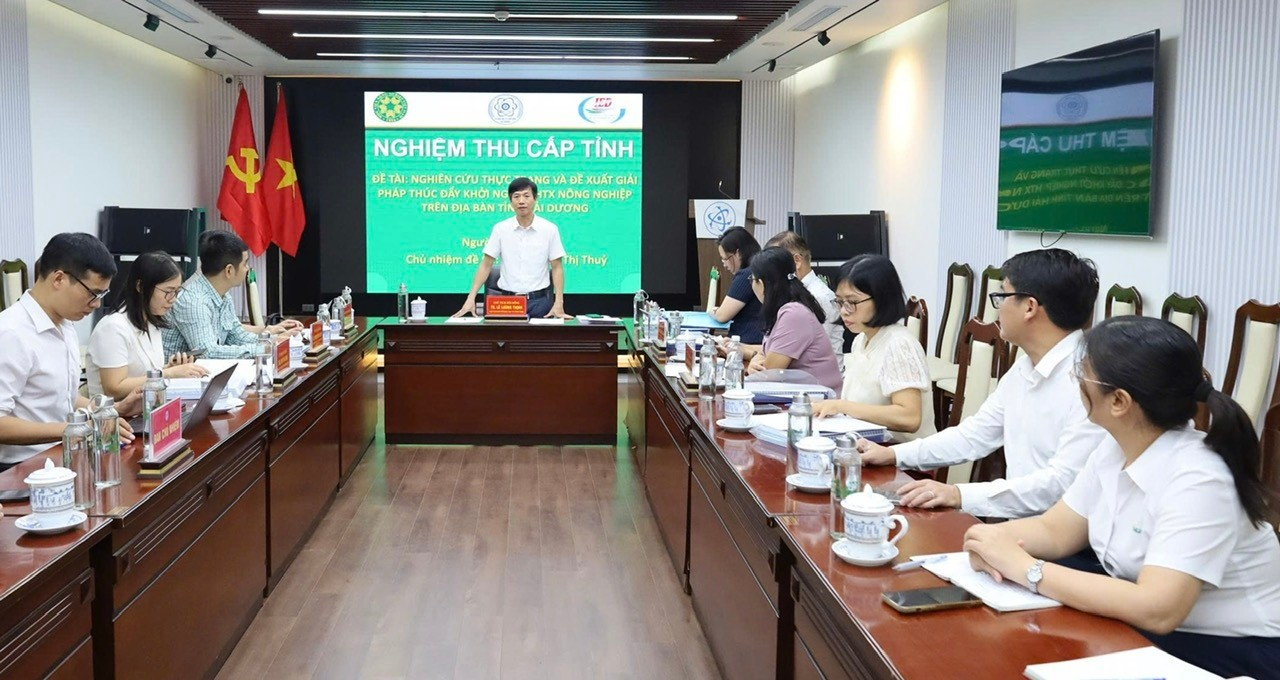 ស្រាវជ្រាវអំពីស្ថានភាពបច្ចុប្បន្ន និងស្នើដំណោះស្រាយជំរុញការចាប់ផ្តើមសហករណ៍កសិកម្មនៅខេត្ត Hai Duong (ទីក្រុង Hai Phong)