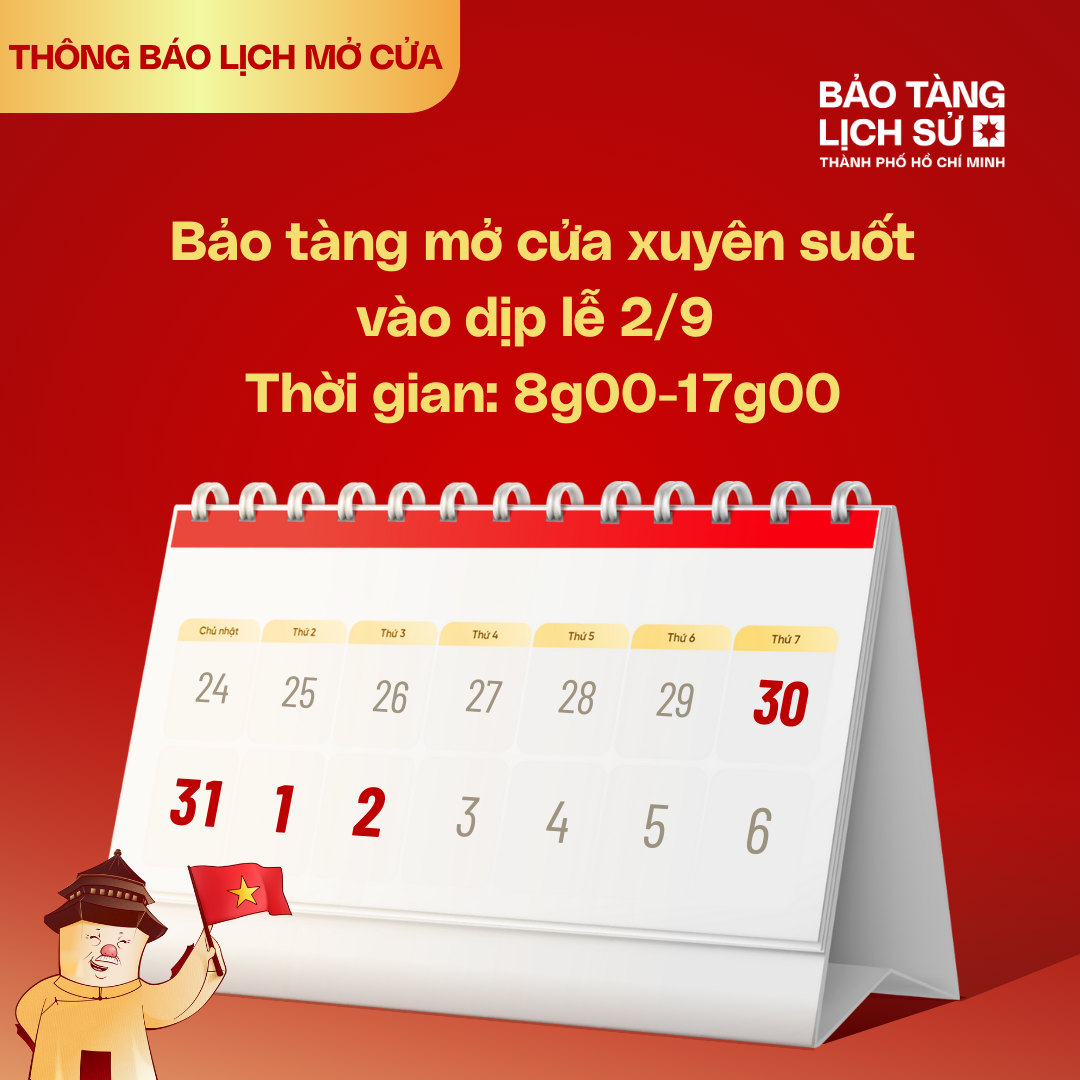 THÔNG BÁO VỀ VIỆC MỞ CỬA THAM QUAN DỊP QUỐC KHÁNH