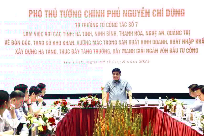 Phó Thủ tướng Nguyễn Chí Dũng làm việc với 5 địa phương để 'gỡ vướng', thúc đẩy tăng trưởng- Ảnh 1.