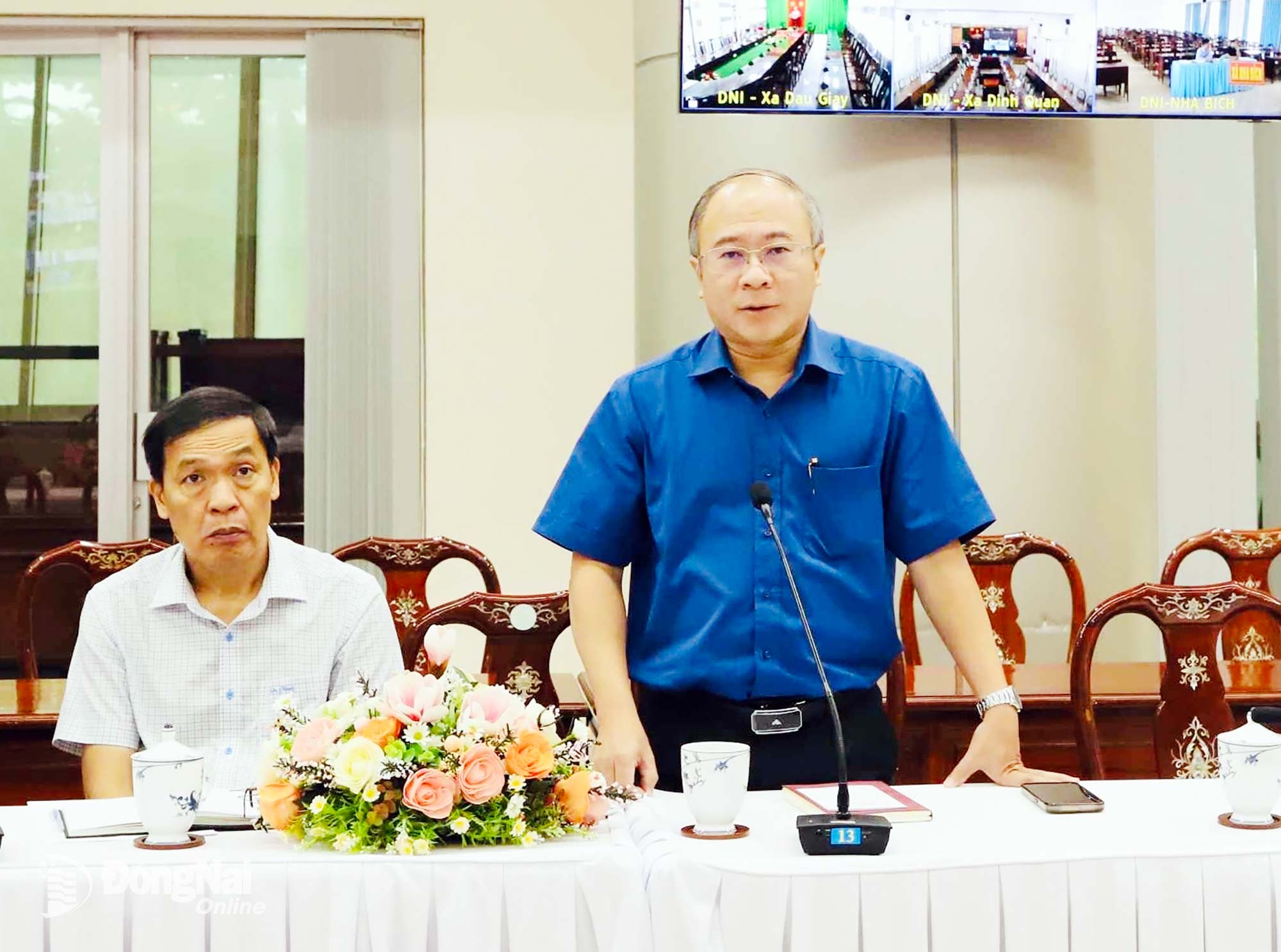 Phó Giám đốc Sở Khoa học và Công nghệ tỉnh Đồng Nai Nguyễn Minh Quang phát biểu tại hội nghị. Ảnh: B.Nguyên