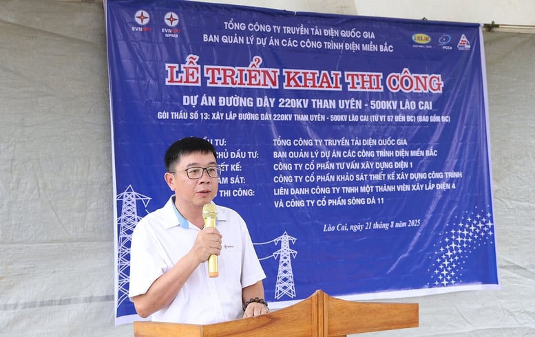 Khởi công dự án đường dây 220kV Than Uyên – Lào Cai chào mừng 80 năm Quốc khánh 2/9- Ảnh 2.
