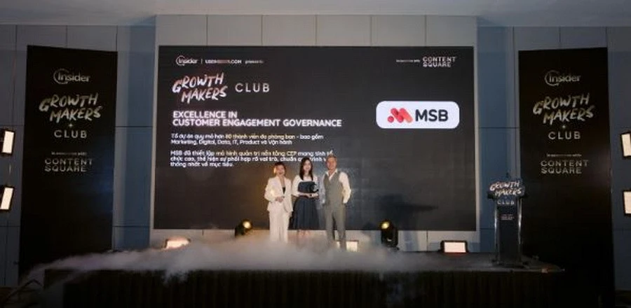 MSB được vinh danh tại sự kiện Insider Growth Makers Club