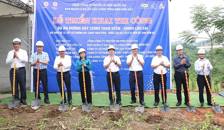 Khởi công dự án đường dây 220kV Than Uyên – Lào Cai chào mừng 80 năm Quốc khánh 2/9- Ảnh 1.