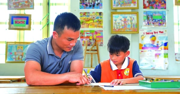 Giúp trẻ em dân tộc thiểu số kể chuyện bằng nét vẽ