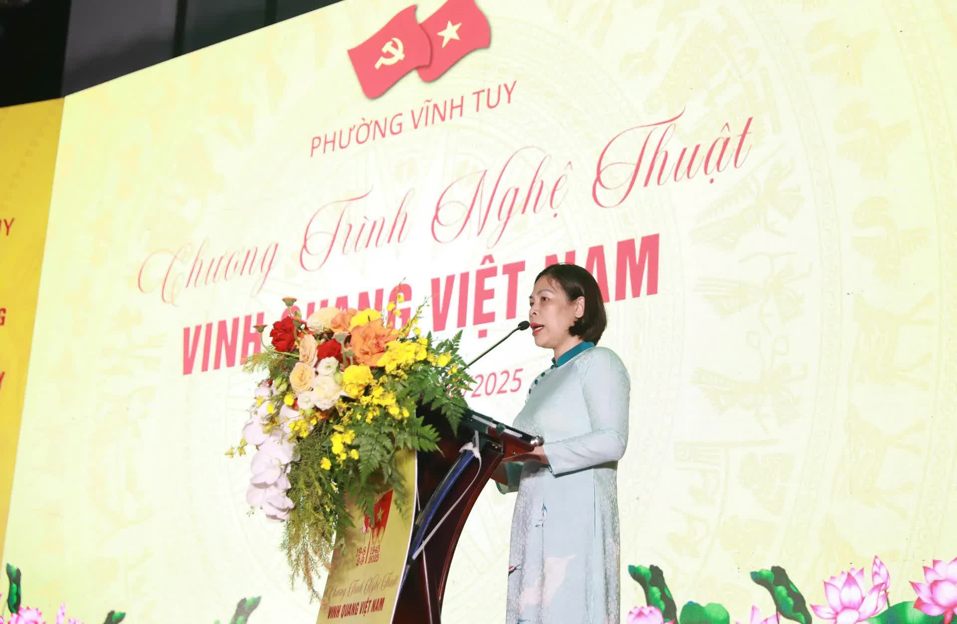 Đặc sắc chương trình nghệ thuật chào mừng thành công Đại hội đại biểu phường Vĩnh Tuy- Ảnh 3.