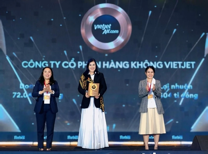 ទស្សនាវដ្ដី Forbes ផ្តល់កិត្តិយសដល់ក្រុមហ៊ុន Vietjet ក្នុងក្រុមហ៊ុនដែលចុះបញ្ជីល្អបំផុតទាំង 50 នៅវៀតណាមឆ្នាំ 2025
