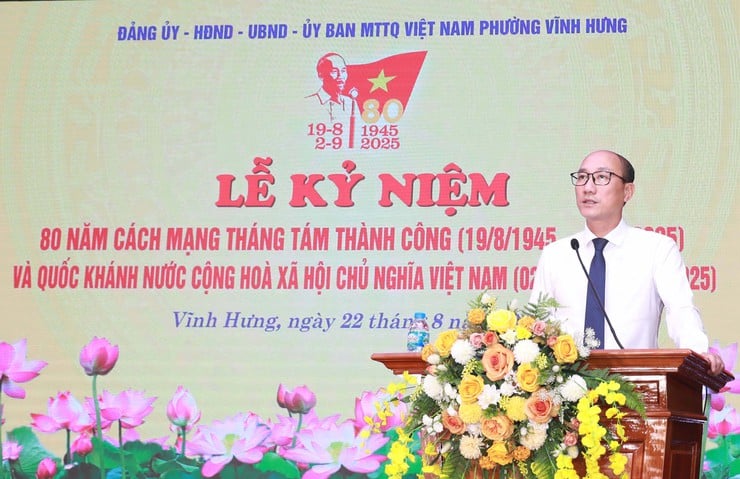 Chung sức, đồng lòng xây dựng phường Vĩnh Hưng giàu đẹp, văn minh, hiện đại- Ảnh 2.