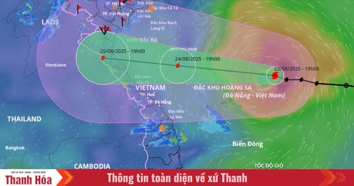 Bão số 5 mạnh cấp 10, giật cấp 12, cách đặc khu Hoàng Sa 220km