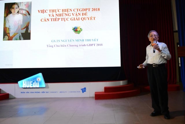 GS Nguyễn Minh Thuyết chỉ ra thành công và hạn chế của chương trình GDPT 2018- Ảnh 1.