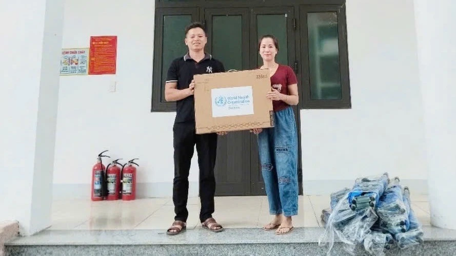 ศูนย์สุขภาพประจำภูมิภาคได้รับอุปกรณ์ที่บริจาคโดยองค์การอนามัยโลก