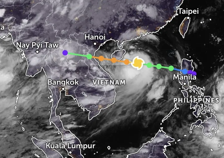 Storm No. 5 is as strong as storm Yagi, with wind gusts of level 15-16.