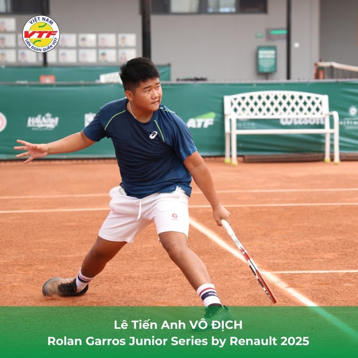 Lê Tiến Anh vô địch vòng loại Roland Garros Junior Series- Ảnh 1.