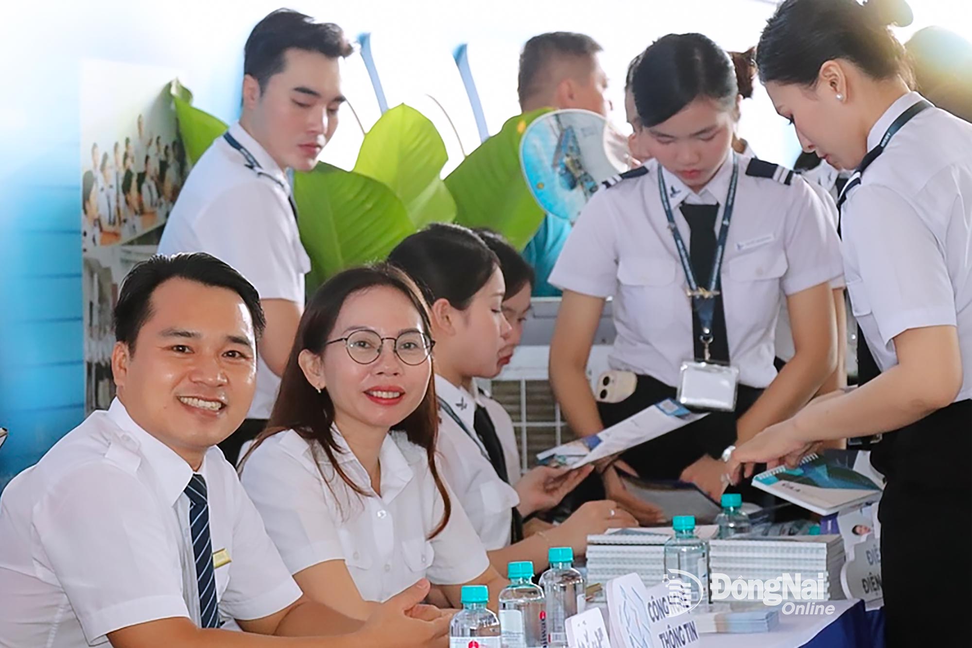 Các doanh nghiệp đã chuẩn bị chu đáo cho sự kiện, sẵn sàng tuyển dụng các nhân sự đáp ứng yêu cầu công việc khi Sân bay Long Thành đi vào hoạt động. Ảnh: Hải Yến