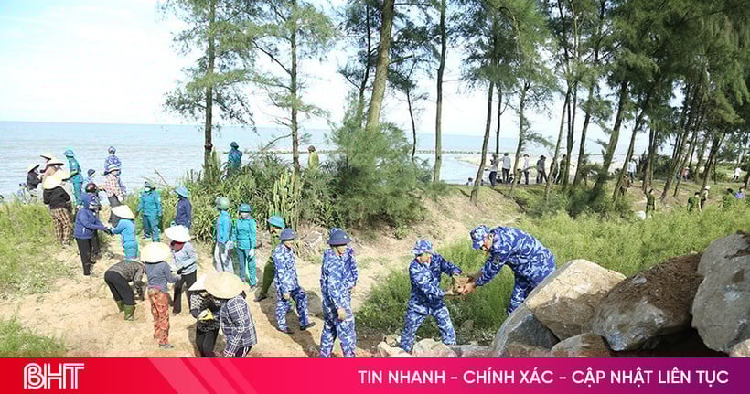 Ha Tinh still has 4 key dike areas that need attention.
