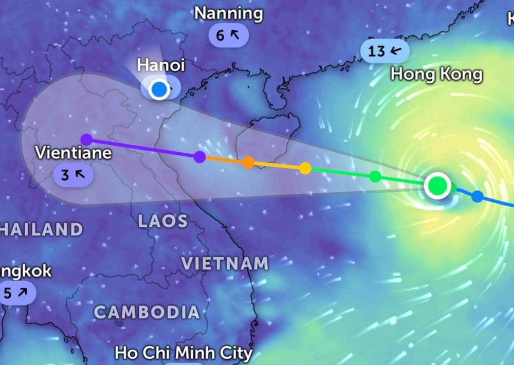 Storm No. 5 has a gust of level 15, continues to strengthen as it approaches landfall, forecasted path in the next 24 hours