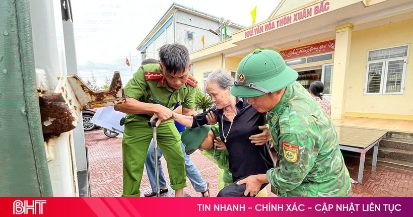 Ha Tinh evacuó a casi 13.000 personas de zonas peligrosas a lugares seguros.