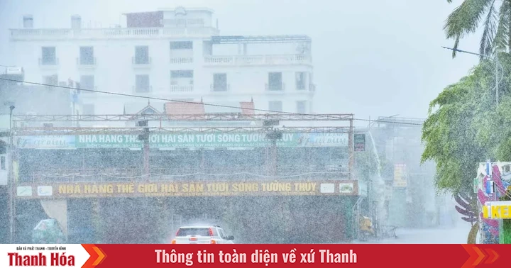 Starkregenwarnung im Gebiet Thanh Hoa, konzentriert auf den 25. August