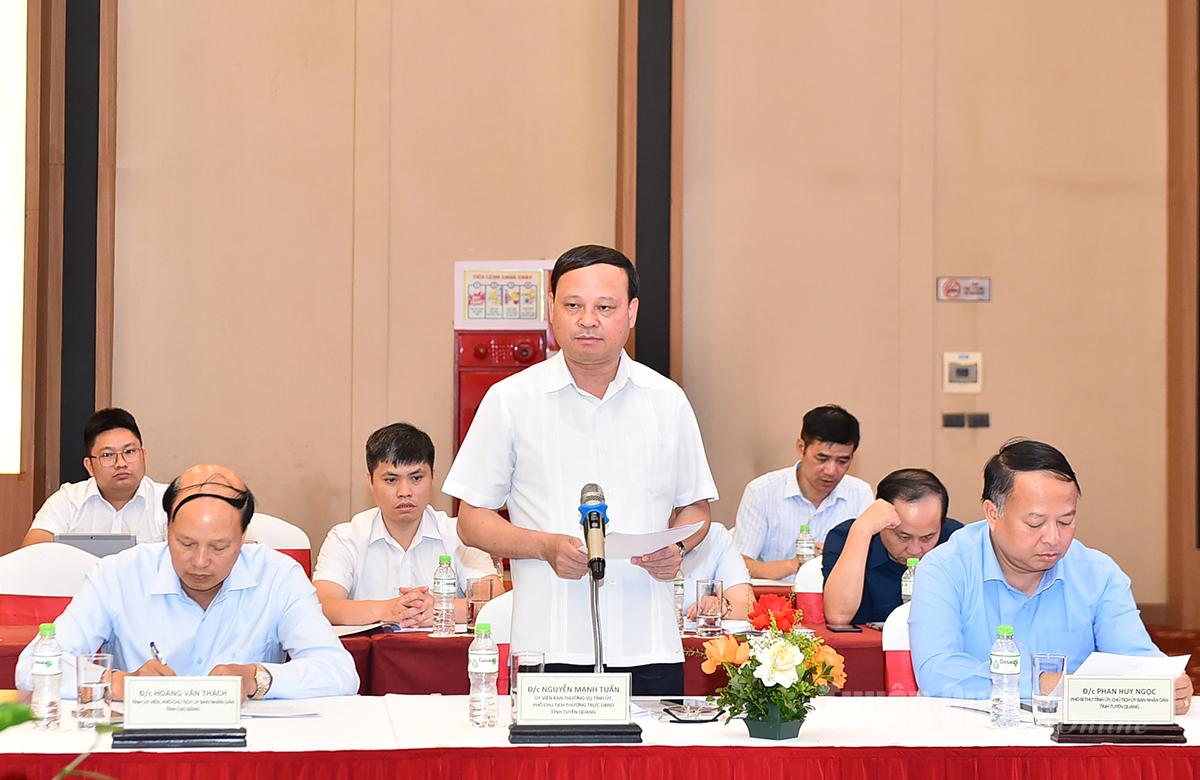 Comrade Nguyen Manh Tuan, Permanent Vice Chairman of the Provincial People's Committee reported at the meeting.