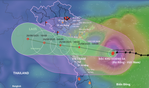 When will storm number 5 make landfall in Vietnam?