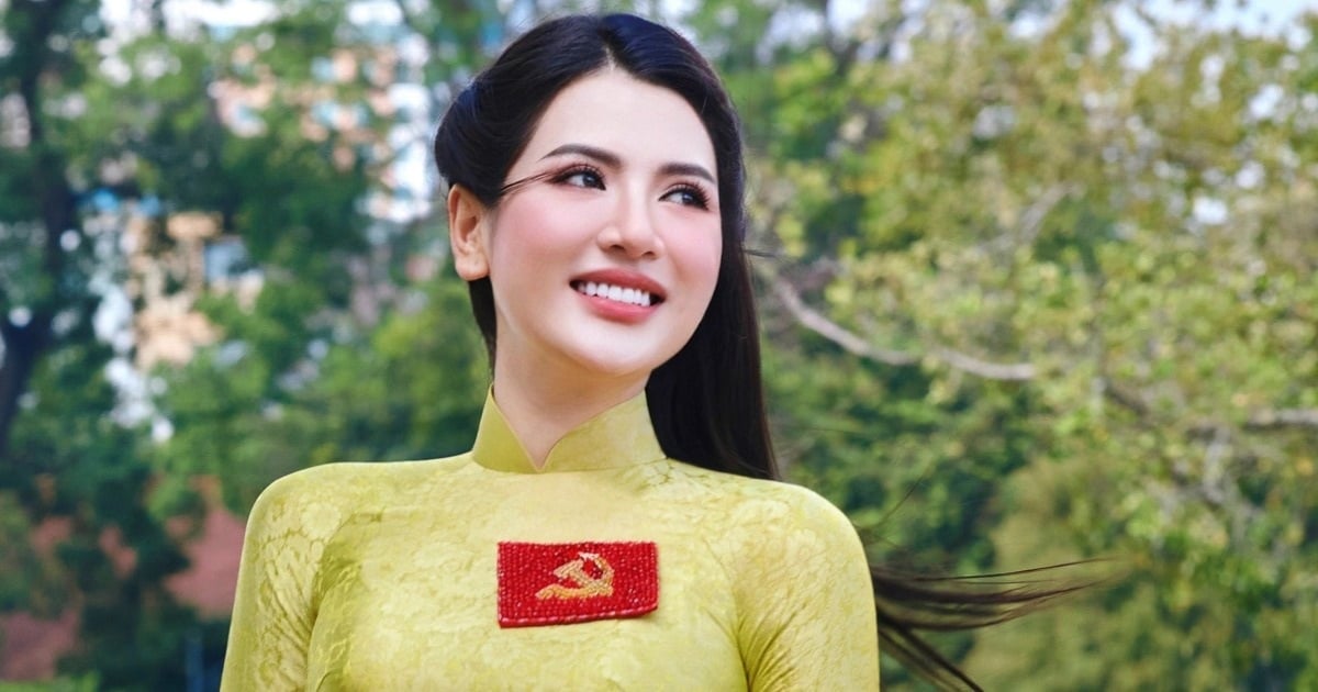 Major joue le rôle d'une « fille de la rue » qui rend le lac Hoan Kiem chaotique, gracieux en ao dai