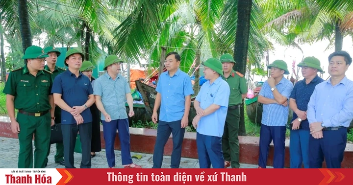 Stellvertretender Minister für Landwirtschaft und Umwelt inspiziert Reaktion auf Sturm Nr. 5 in Thanh Hoa