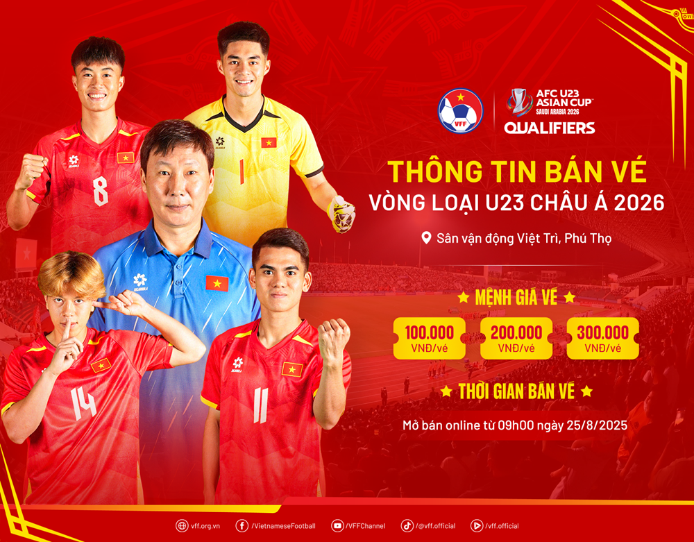 Billets pour encourager l'entraîneur Kim Sang-sik et son équipe à partir de seulement 100 000 VND