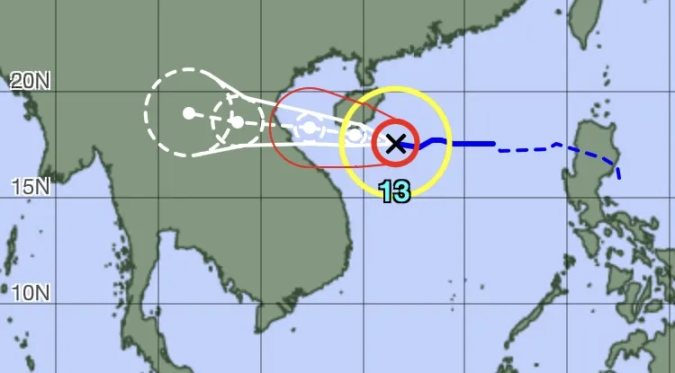 International meteorological agencies forecast about typhoon Kajiki