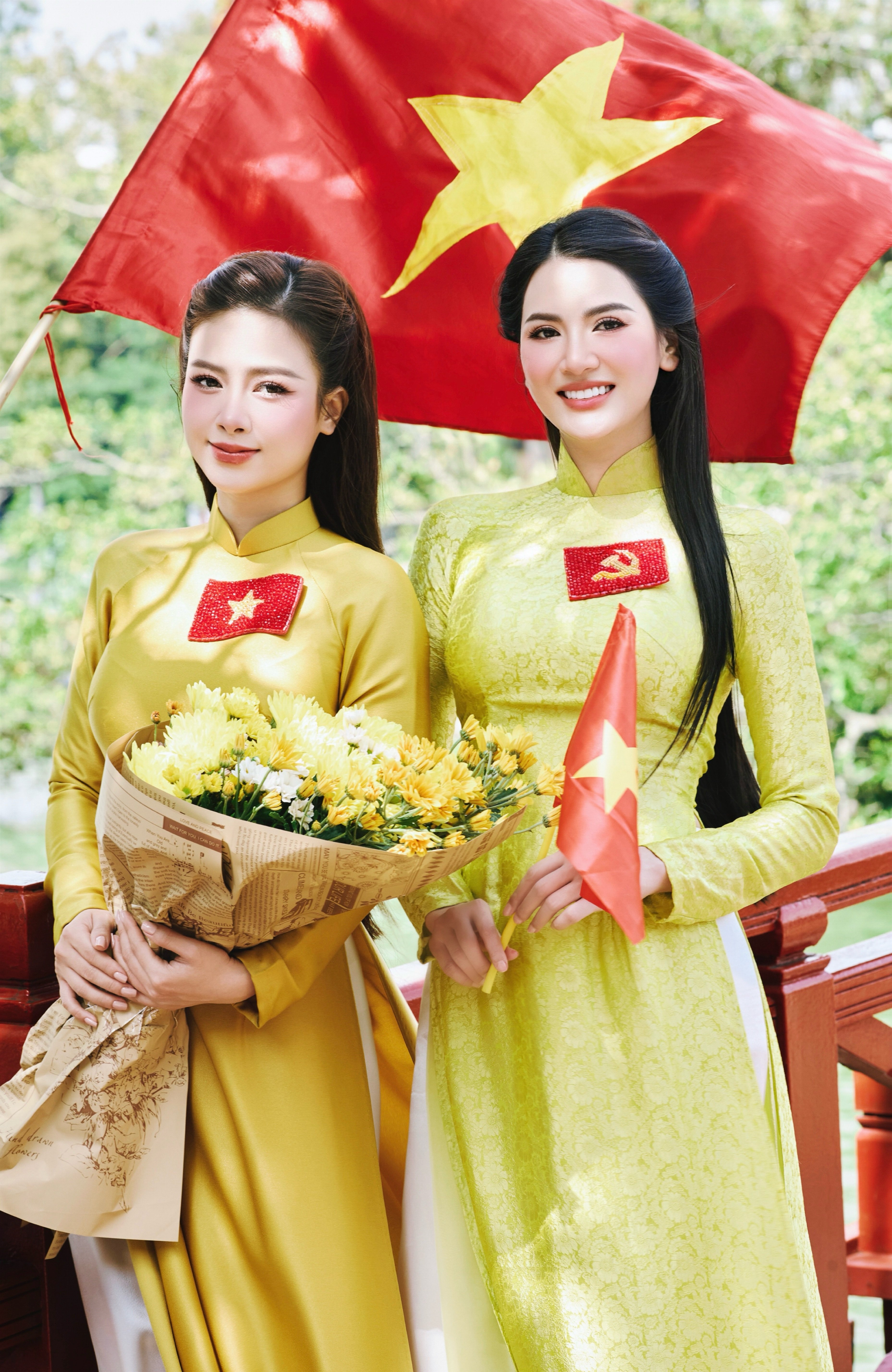 Thiếu tá vào vai girl phố náo loạn Hồ Gươm thướt tha trong tà áo dài - 5