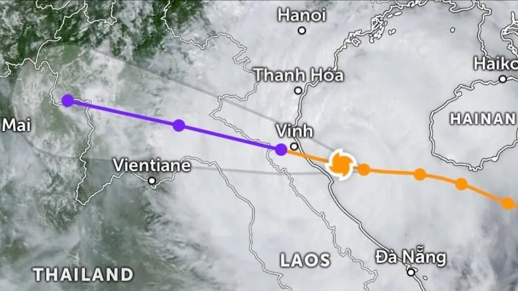On August 25, storm No. 5 is strongest from 12:00 to about 18:00, level 13-14