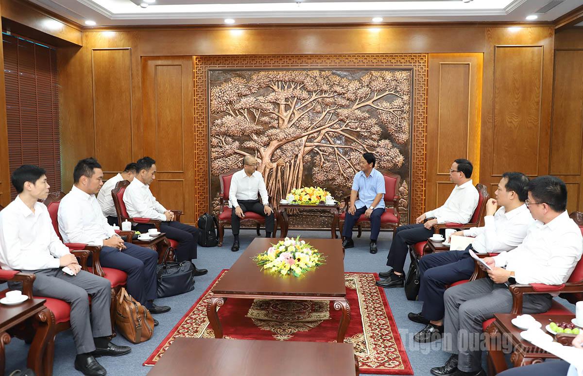 ภาพการต้อนรับคณะผู้แทนบริษัท EREX Japan Joint Stock Company