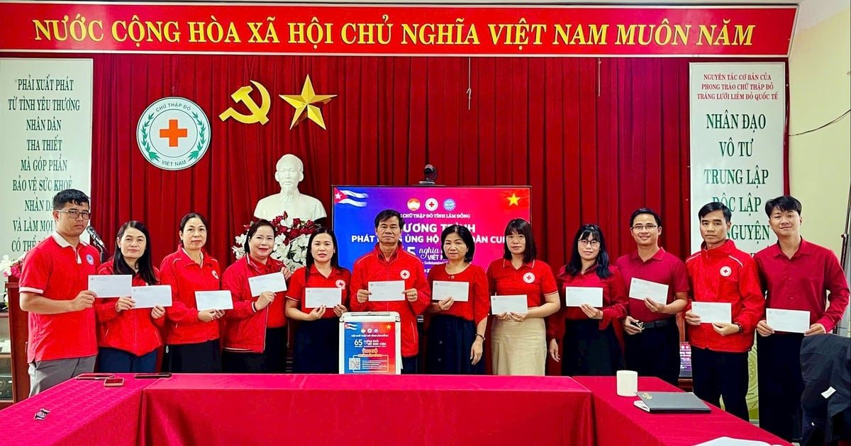 ラムドン赤十字社はキューバ国民を支援するキャンペーンを開始した。