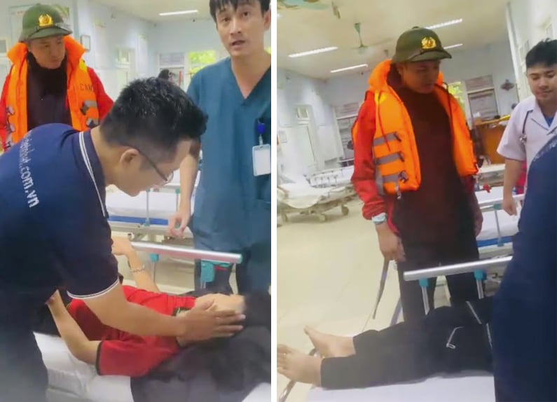 嵐を耐えて脳損傷を負った少女を救急室へ搬送 -0
