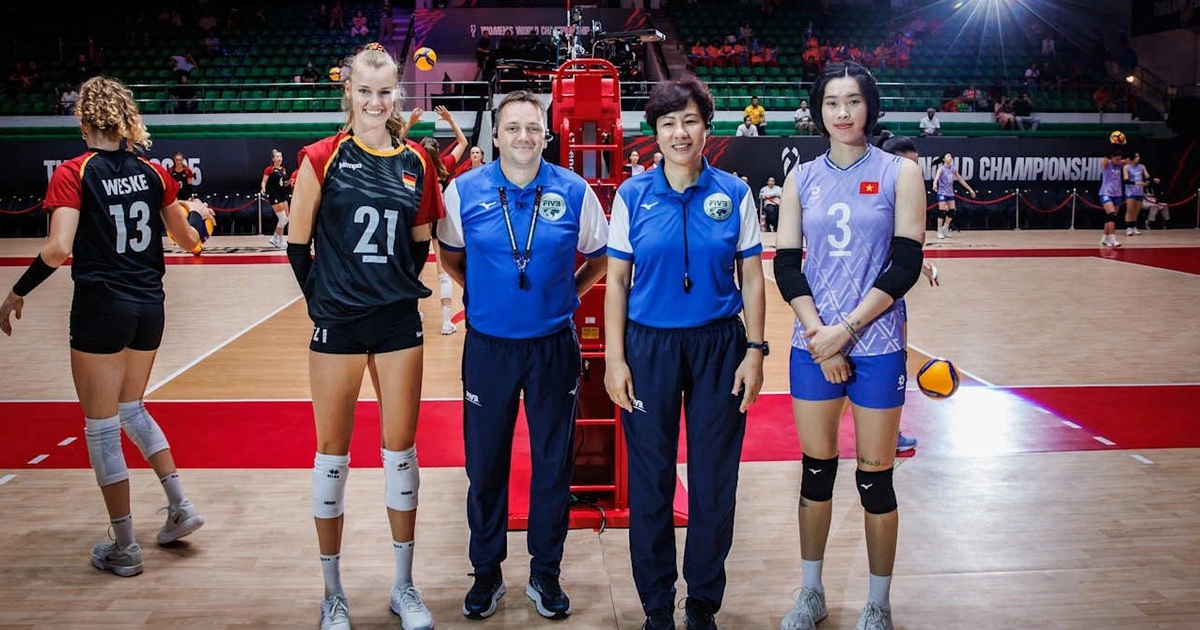 タン・トゥイ選手が攻撃を担うベトナム女子バレーボールチームはドイツに敗れる。世界大会を去る前にケニアに勝つことを待つ