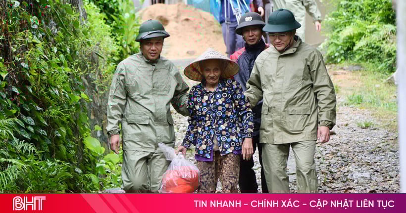 Ha Tinh evacuates people in mountainous areas to avoid landslide risk
