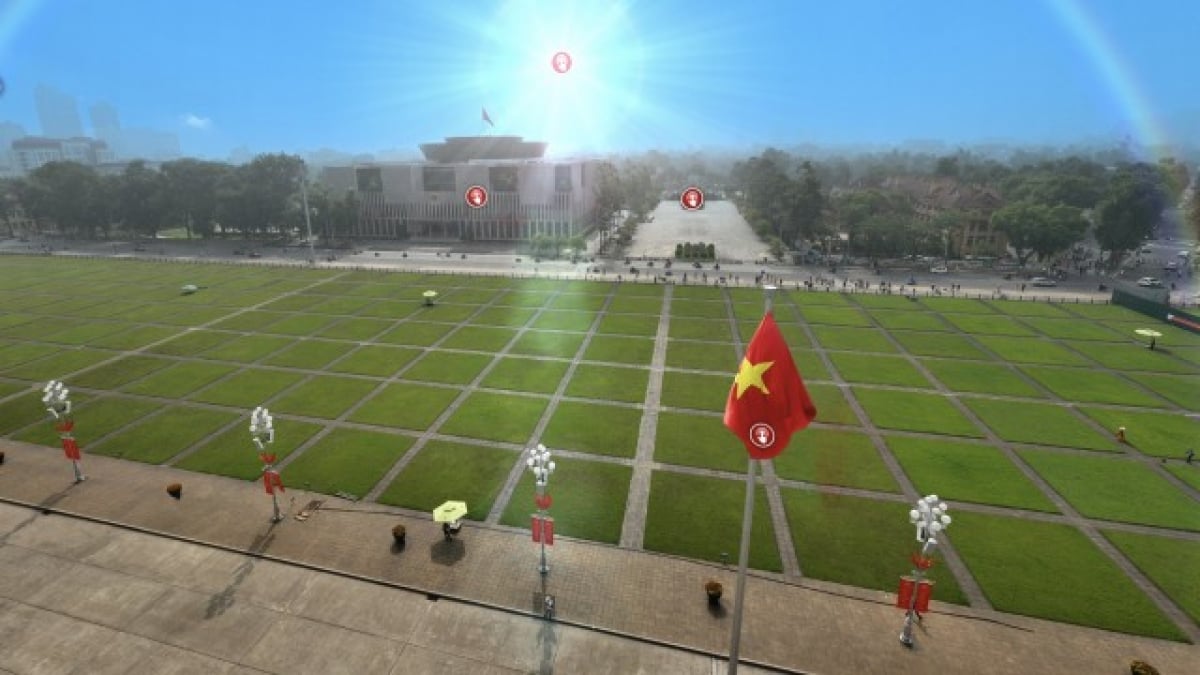 VR-A80 digital media product: Helping people "visit" Ba Dinh Square