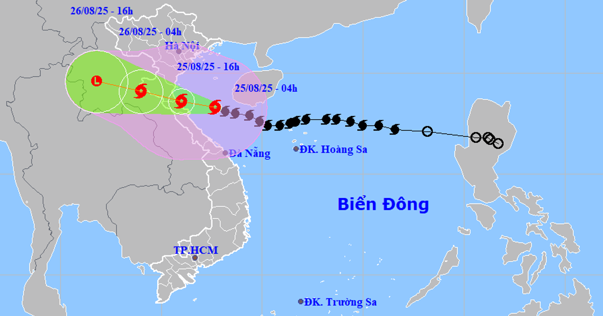 ខ្យល់ព្យុះលេខ ៥ នឹងបង្កឲ្យមានខ្យល់បក់ខ្លាំងកម្រិត ១២-១៤ នៅលើដីពីភាគខាងត្បូង Thanh Hoa ដល់ Ha Tinh ។