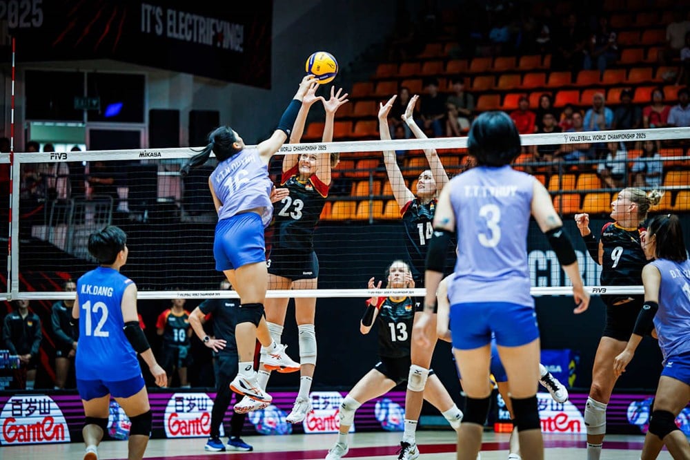 Vietnam women's volleyball team cannot create surprise against Germany - photo 1