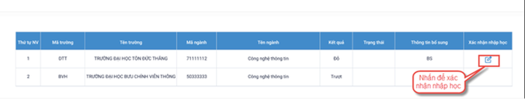Cách tra cứu trúng tuyển và xác nhận nhập học trên cổng của Bộ Giáo dục - 4