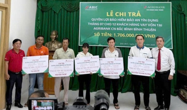 Bảo hiểm Agribank chi nhánh Khánh Hòa chi trả hơn 1,7 tỷ đồng cho khách hàng