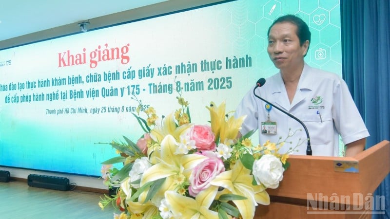 Bệnh viện Quân y 175 đào tạo khám, chữa bệnh để cấp giấy phép hành nghề