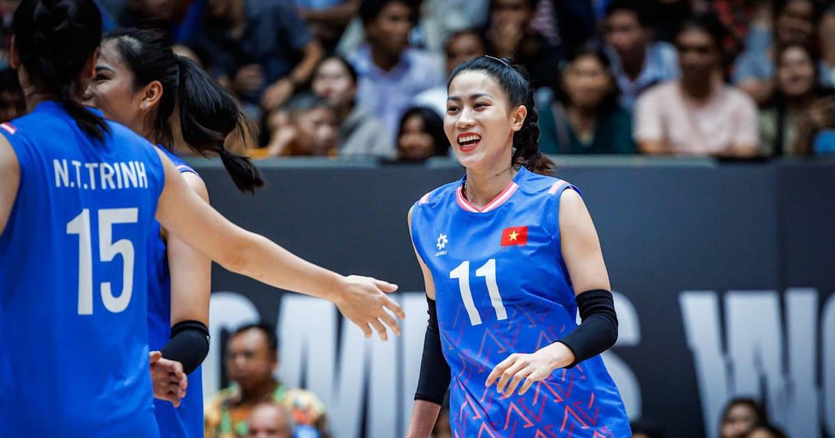 The powerful 'weapon' of the Vietnamese women's volleyball team when competing against the German team