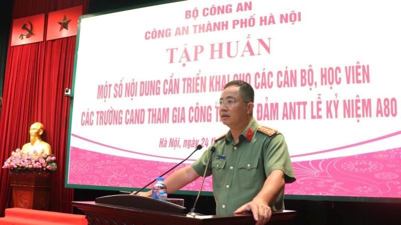 Hanoi police train to ensure security and order at A80 Anniversary
