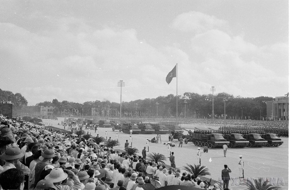 Quảng trường Ba Đình trong buổi sáng ngày 2/9/1975. (Ảnh: TTXVN)