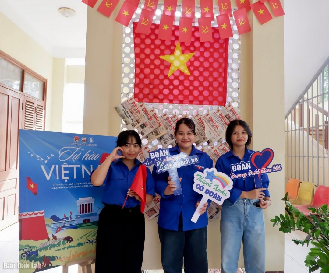 The Youth Union - Student Association of Dak Lak Pedagogical College has built a space 