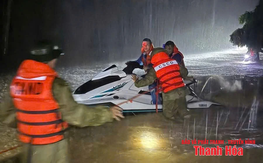 Safely rescuing a family isolated by floodwaters