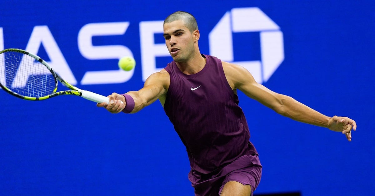 Alcaraz causes a stir with a completely new look in the first round of the US Open