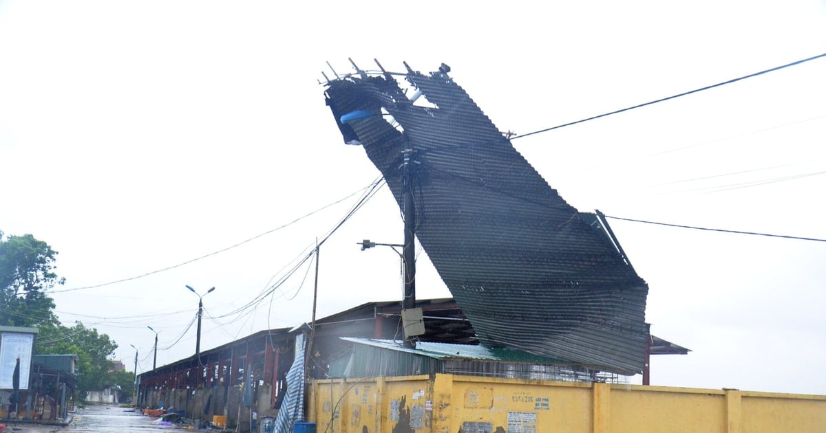Nach Sturm Nummer 5 wurden bei vielen Häusern die Dächer weggeweht und es kam zu Sachschäden.